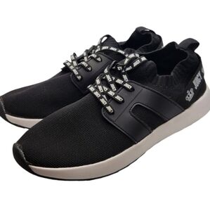 Juicy Couture‎ Womens Black & White Knit Sneakers Athletic Ladies Running Shoes